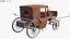 old wooden carriage 3D model