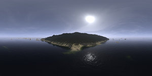 Before Noon Ocean Island HDRI Sky