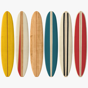 3d longboard surf board
