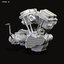 Твин двигатель. Harley Davidson engine 3d model. V3 engine. V Twin engine. Одноразка Twin engine.