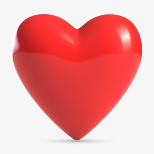 valentine heart 3d model
