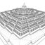 3D borobudur temple