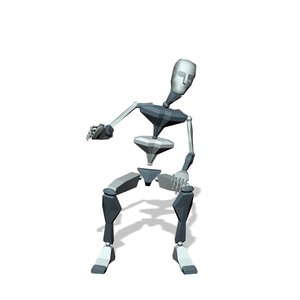 Sit and waving hands