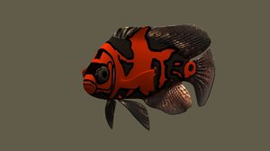 3D astronotus fish