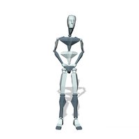 Stand holding hand waiting