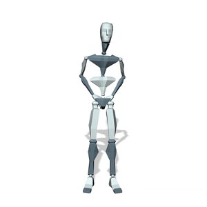 Stand holding hand waiting