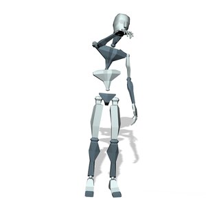 Stand and point to right