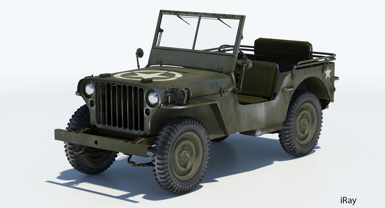 willys jeep 3d model