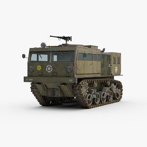 military m4 highspeed tractor 3d max