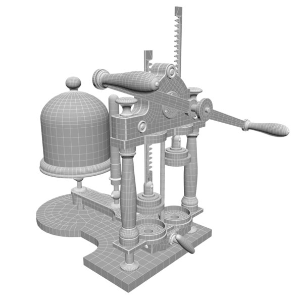 3d brass vacuum pump model