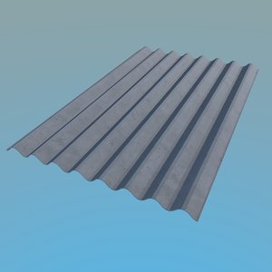 3d model slate roof 1130x1750mm 8