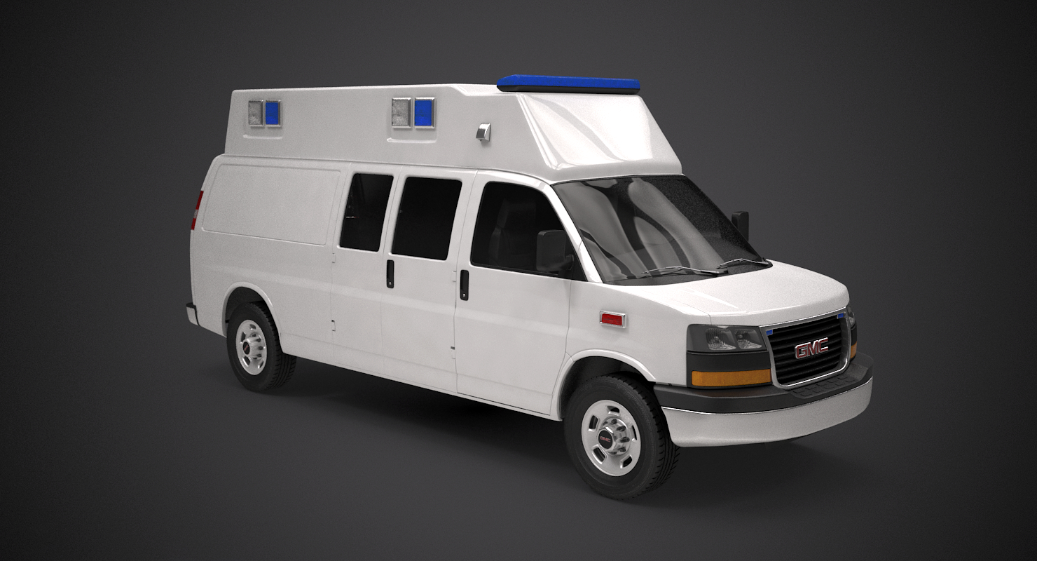 gmc救护车3d模型