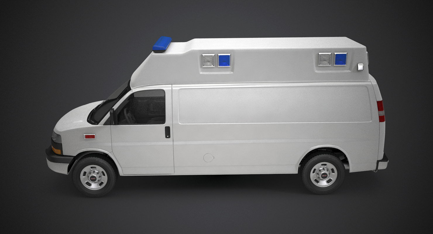 gmc救护车3d模型