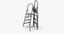 3D stepladder ladder step
