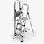 3D stepladder ladder step