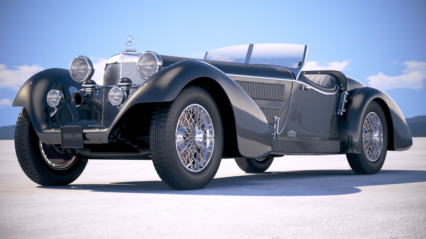 Mercedes-Benz SS Roadster 1930 Erdmann & Rossi 3D-Modell - TurboSquid ...