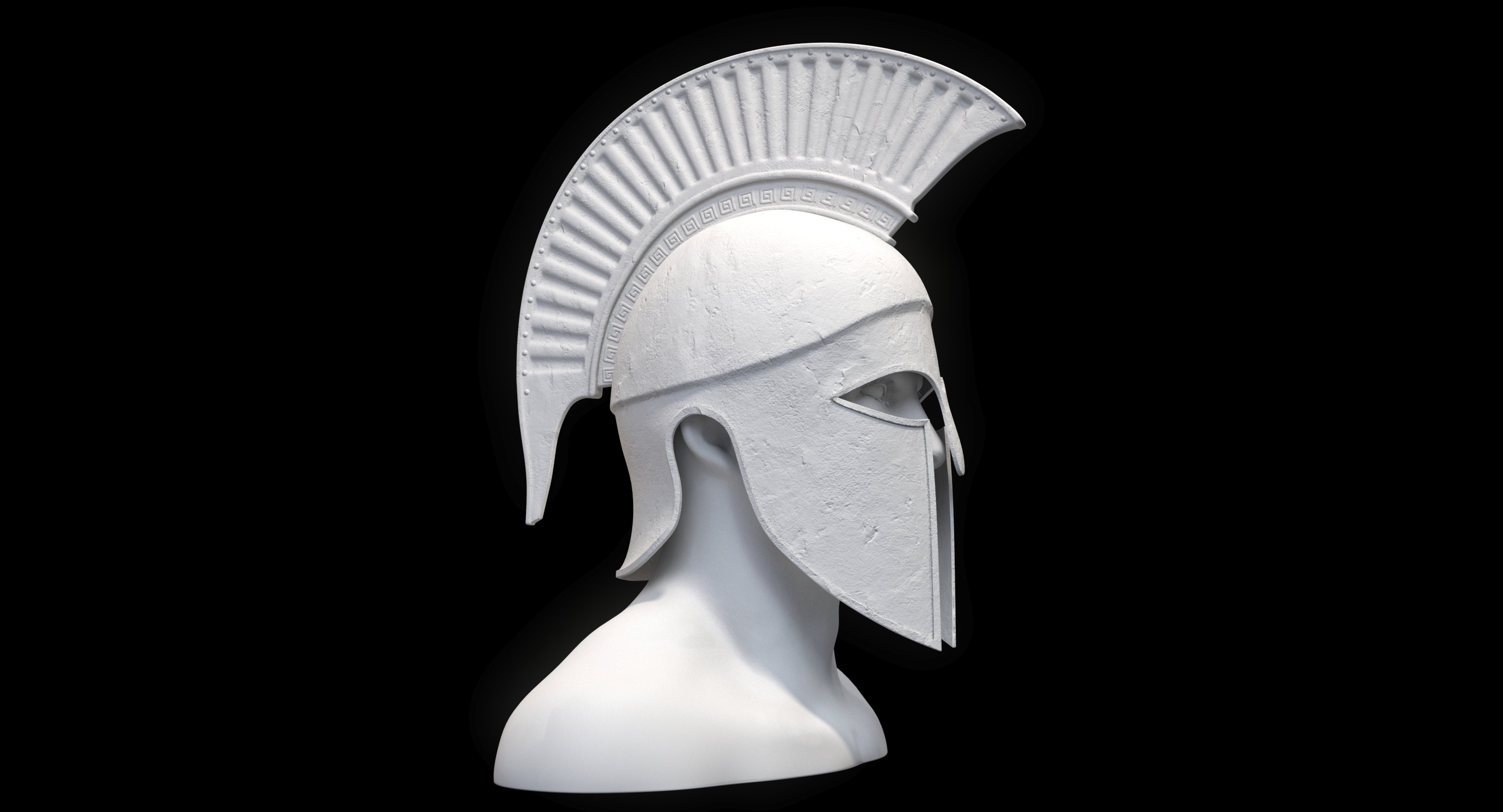 spartan helmet vray 3d max