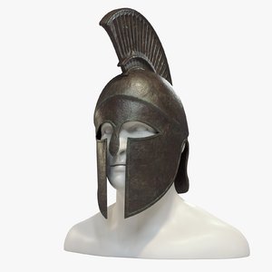 spartan helmet v-ray 3d max