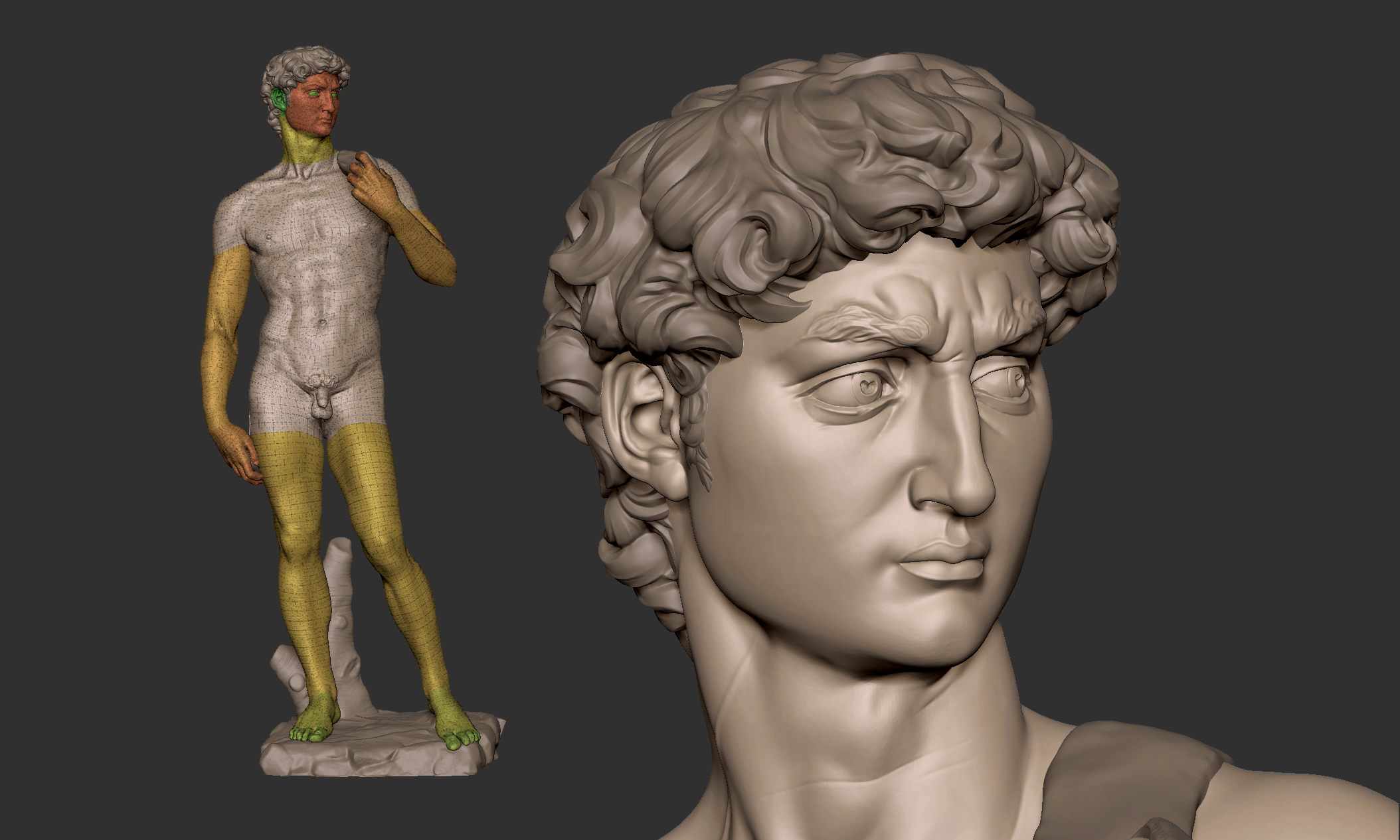 david statue 3d model
