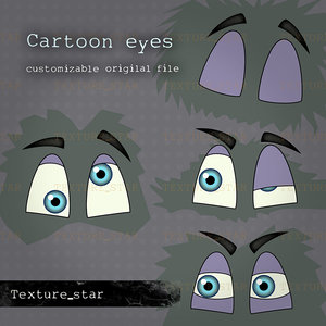 Cartoon eyes
