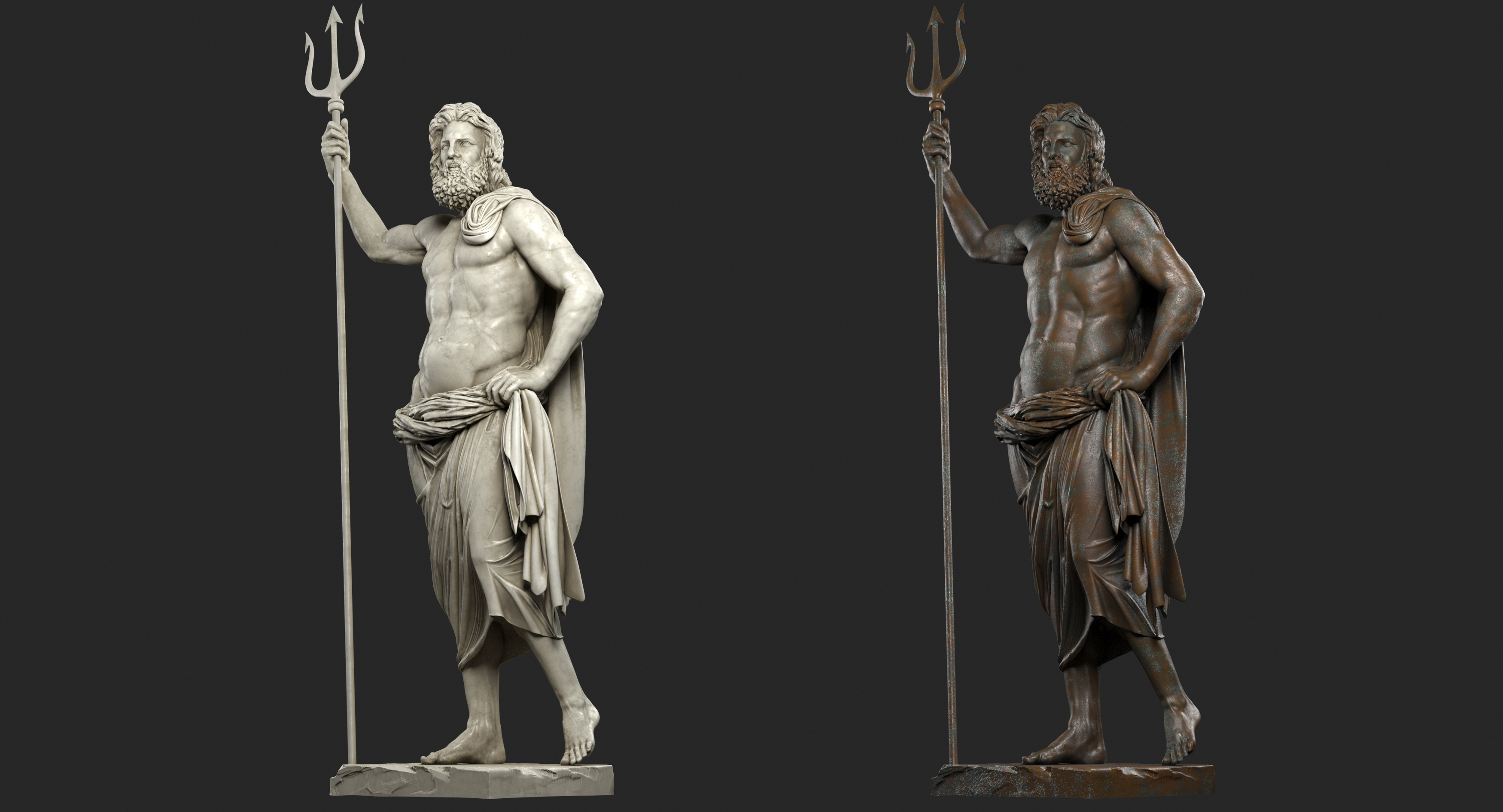 3d poseidon model