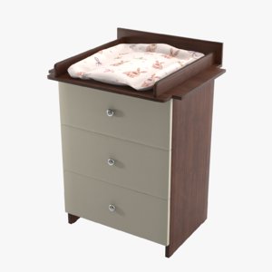 changing table 3D model