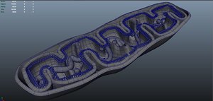 3D model cells mitochondria