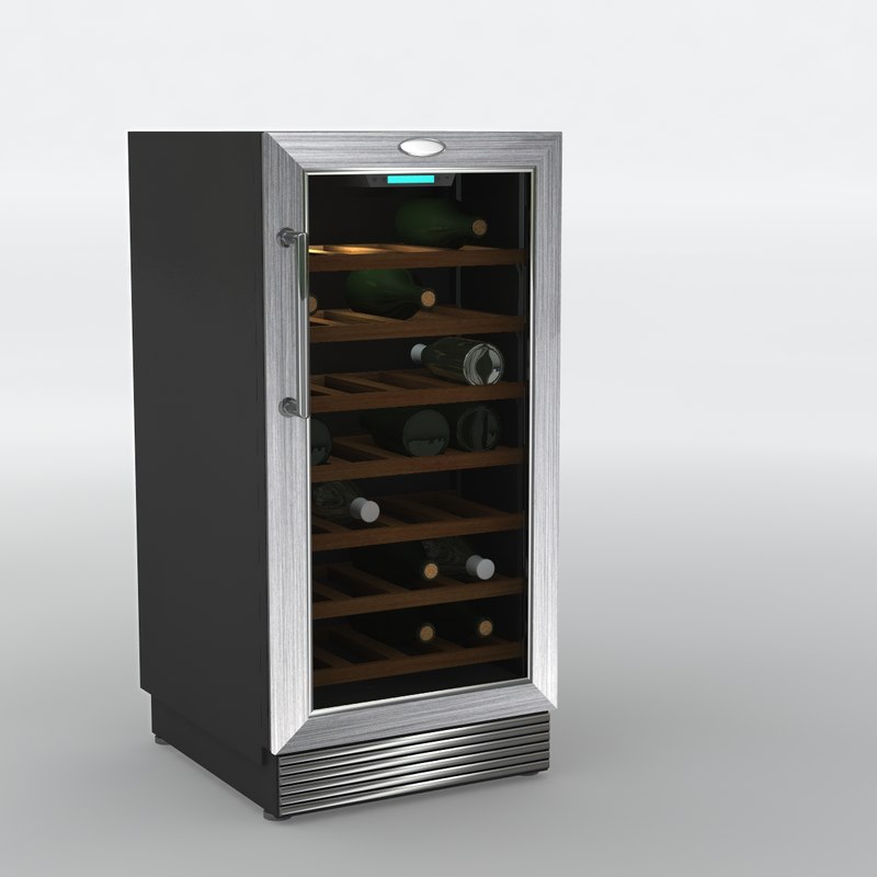 Fridge wine 3D model TurboSquid 1336359