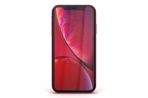 3d Model Apple Iphone Xr Red Turbosquid 1336392