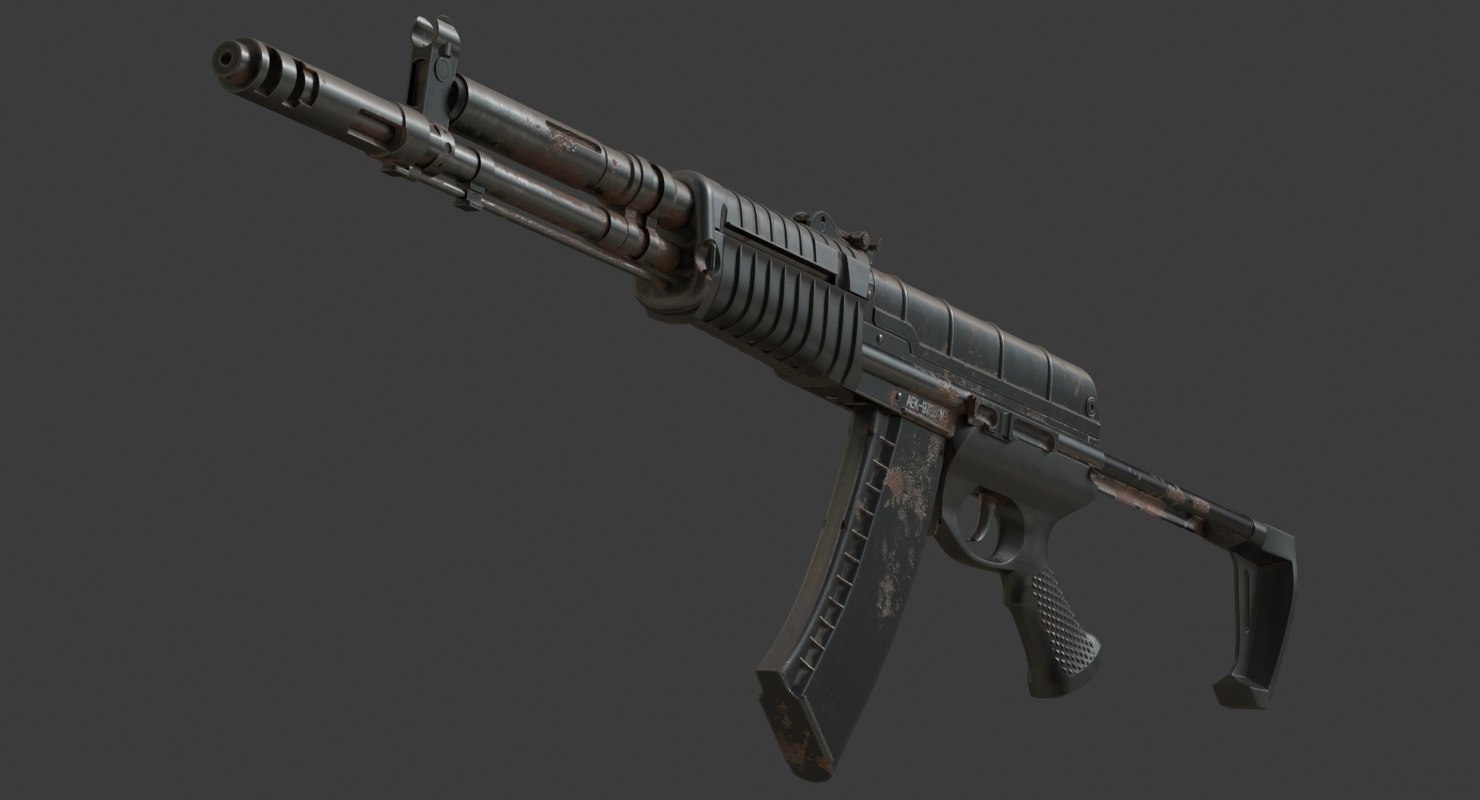 Realistic aek 973c 03 3D - TurboSquid 1336488