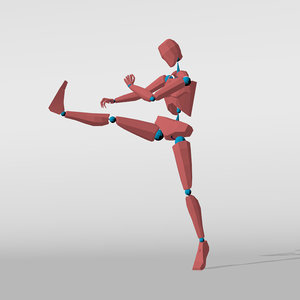 Jumping kick attack