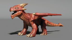 rigged dragol 3D