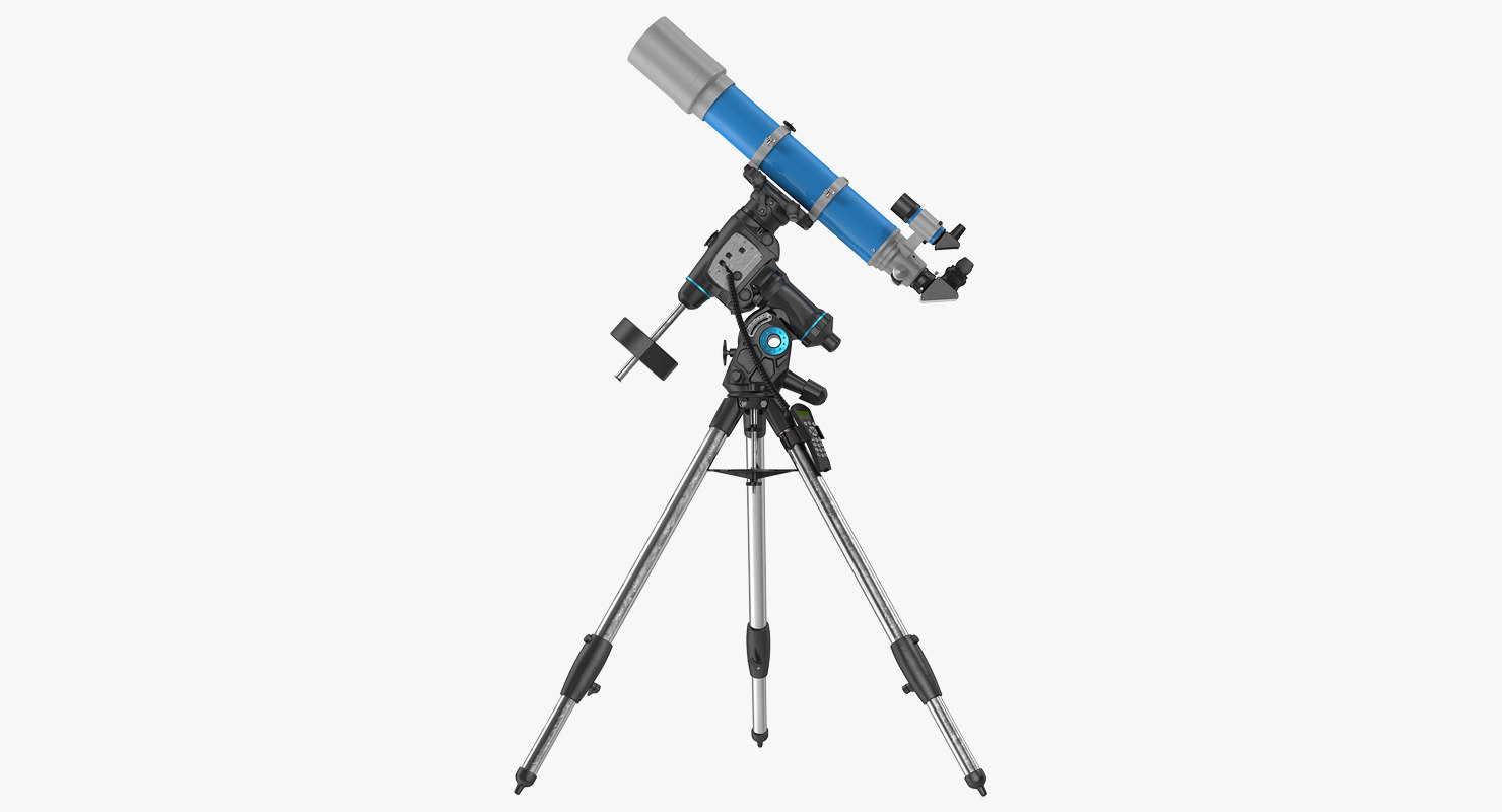 Refractor telescope mount tripod 3D model TurboSquid 1336983