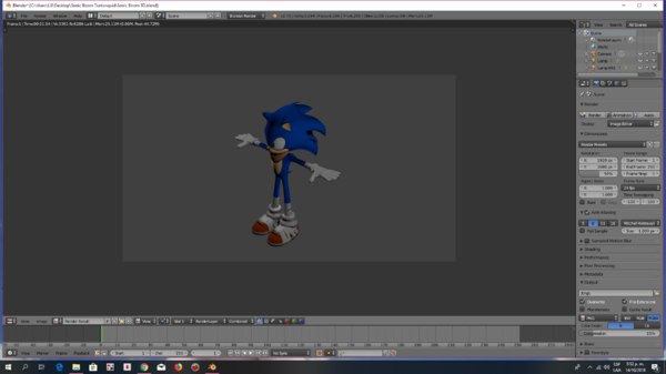 Blender Sonic Models | TurboSquid