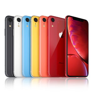 apple iphone xr colors 3D model