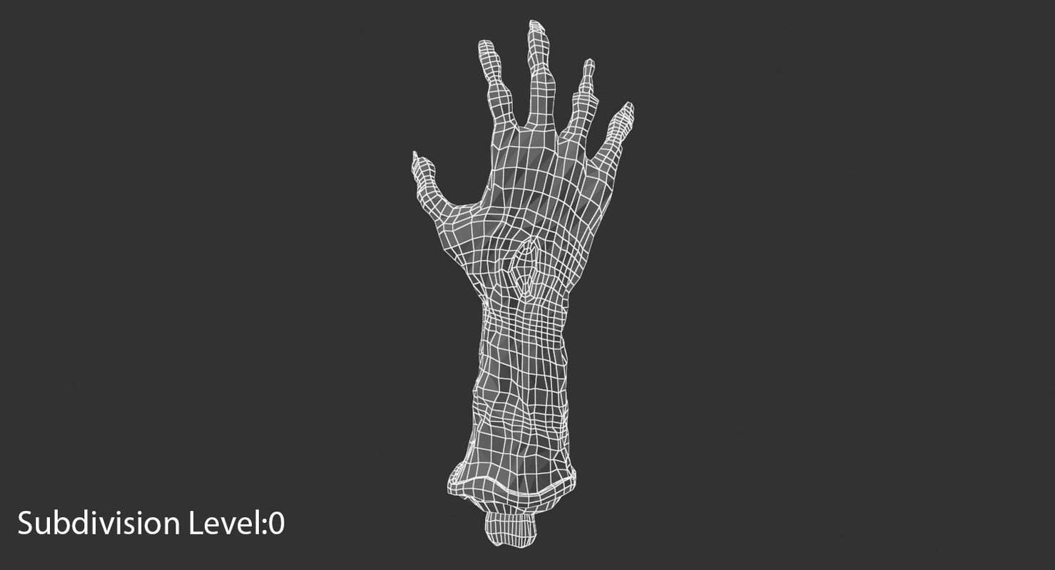 3D model zombie hand TurboSquid 1336818