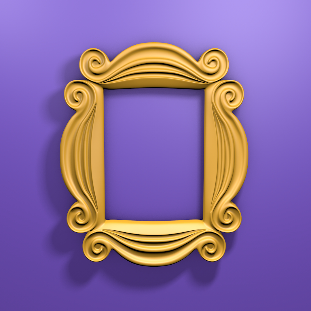 Friends Peephole Frame 3d Turbosquid 1336896