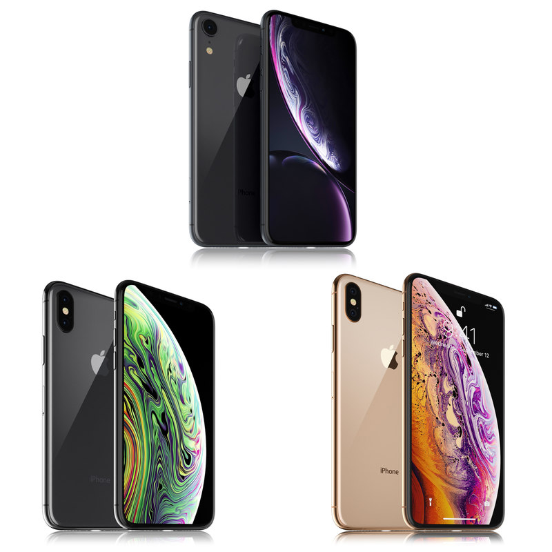 3d Apple Iphone Xr Black Model Turbosquid