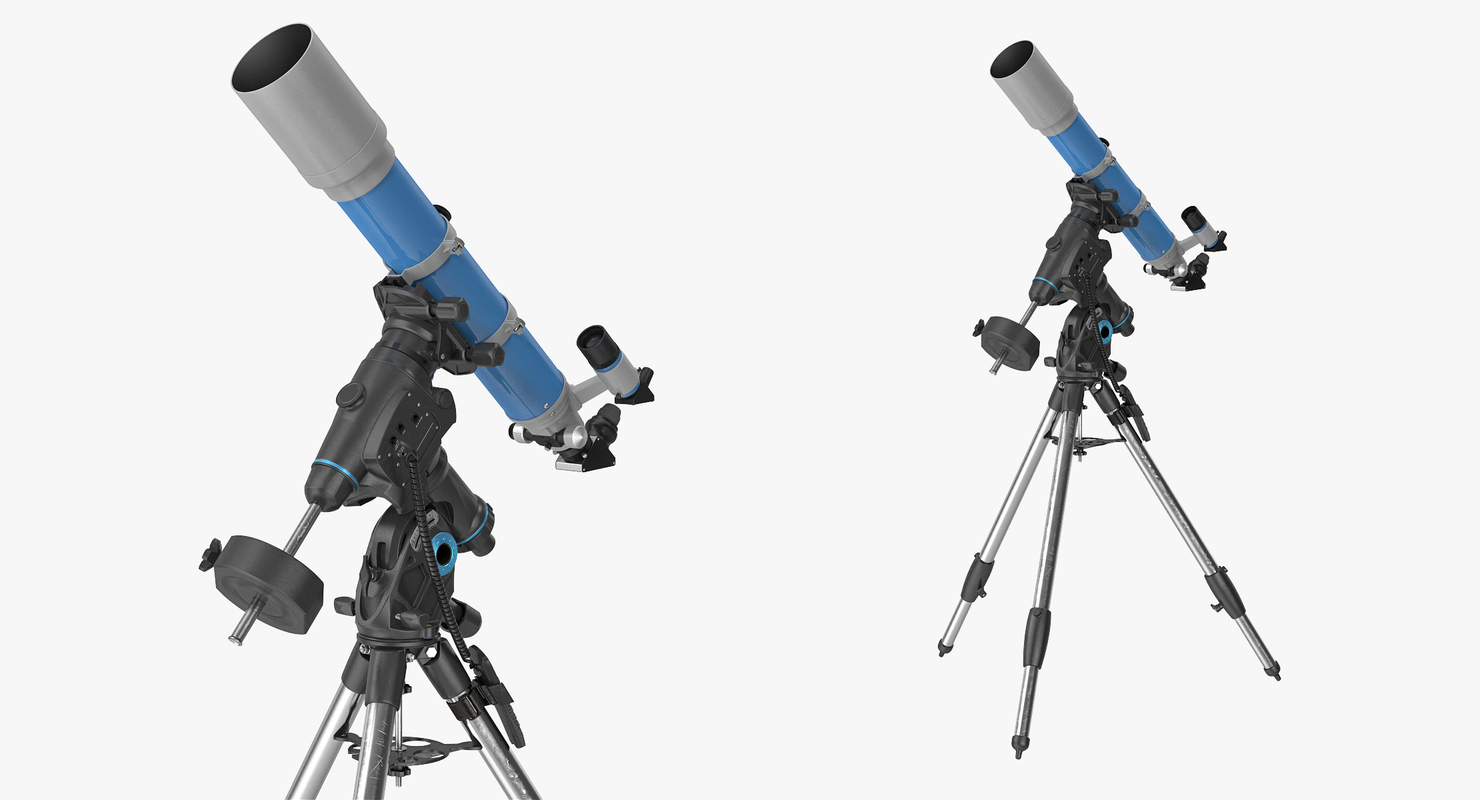 Refractor telescope mount tripod 3D model TurboSquid 1336983