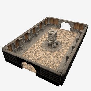 castle room 3D model