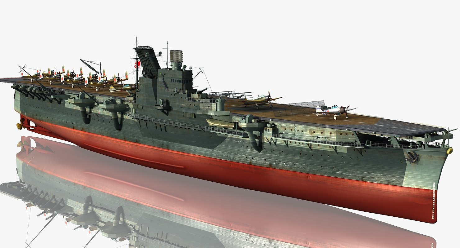 3D model japanese aircraft carrier junyo - TurboSquid 1337182