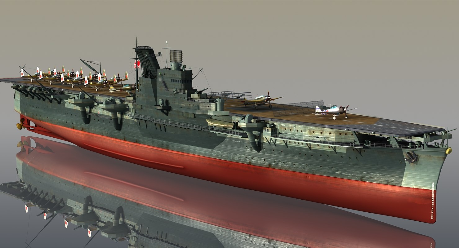 3D model japanese aircraft carrier junyo - TurboSquid 1337182