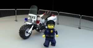 lego officer police model
