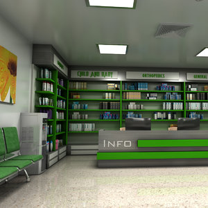 pharmacy store 3D