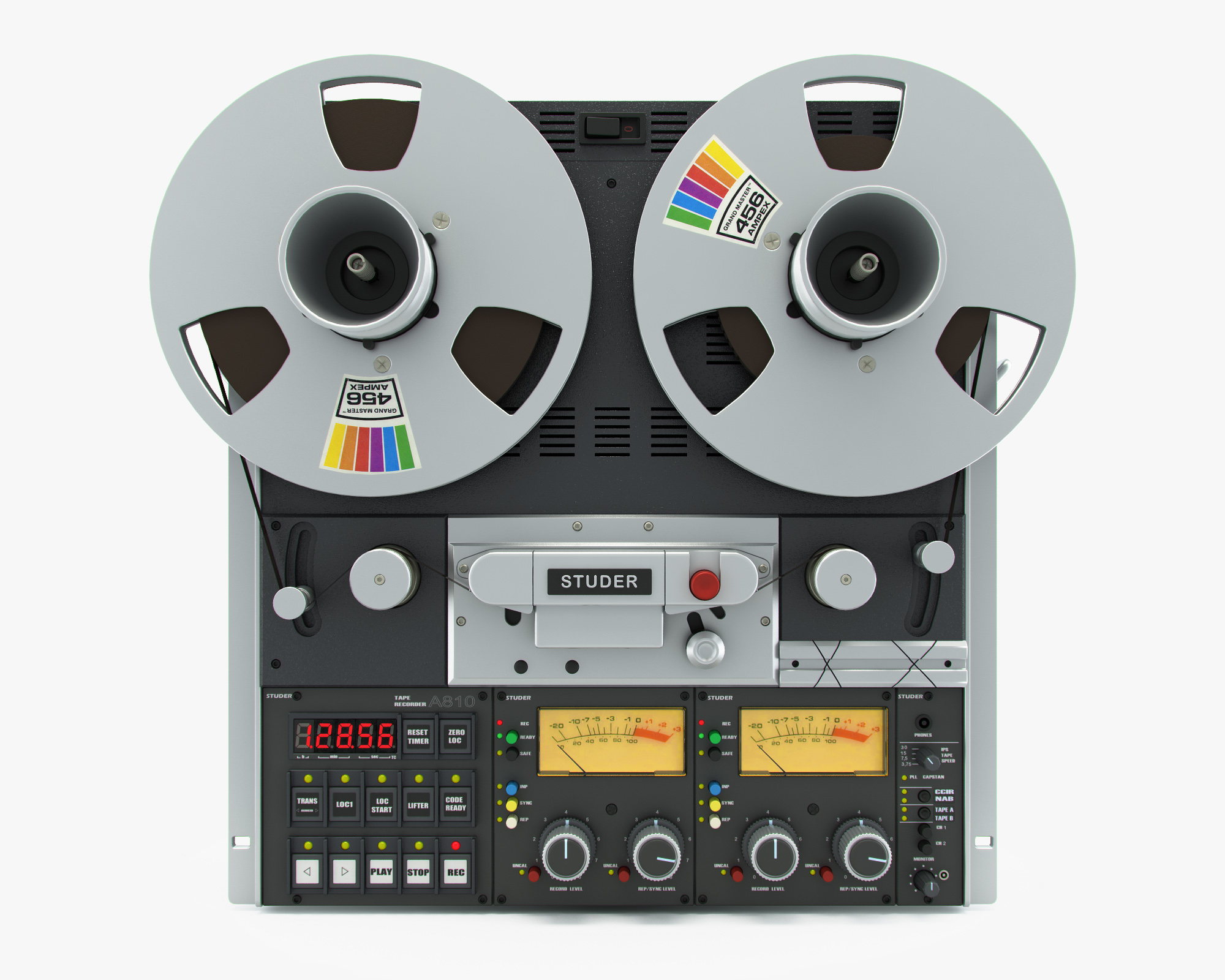 3ds max reel tape recorder studer