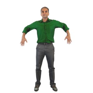 Characters T Pose 3d Models For Download Turbosquid - roblox t pose hulk