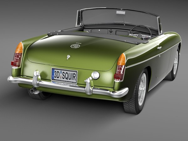 3d Mg Mgb B Sport Car