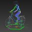 cyclists animation rig 3D model