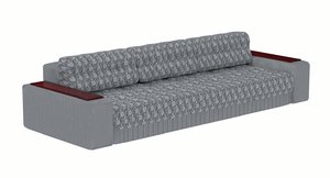 3D model sofa fabric upholstery