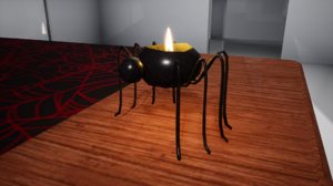 furniture october candle spider 3D model